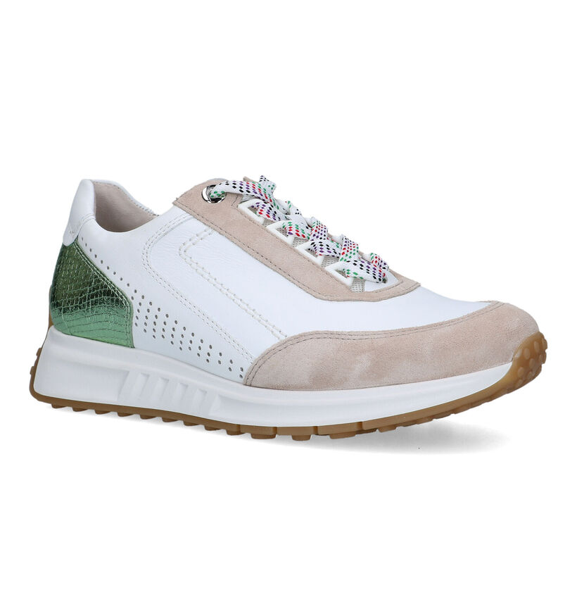 Gabor OptiFit Witte Sneakers voor dames (323151) - geschikt voor steunzolen