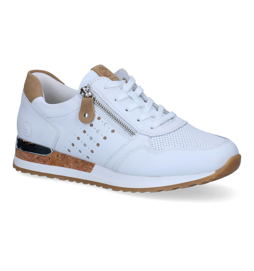 Remonte Witte Sneakers voor dames (320257) - geschikt voor steunzolen