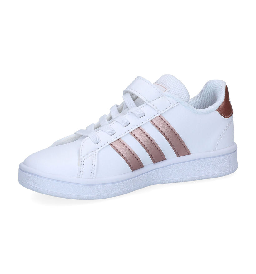 adidas Grand Court C Witte Sneakers voor meisjes (314611) - geschikt voor steunzolen