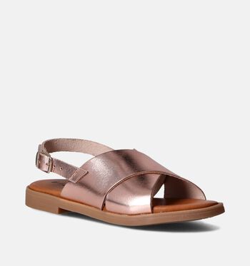 Milo & Mila Sandalen Oranje/Goud/Cognac/Bruin/Rose gold