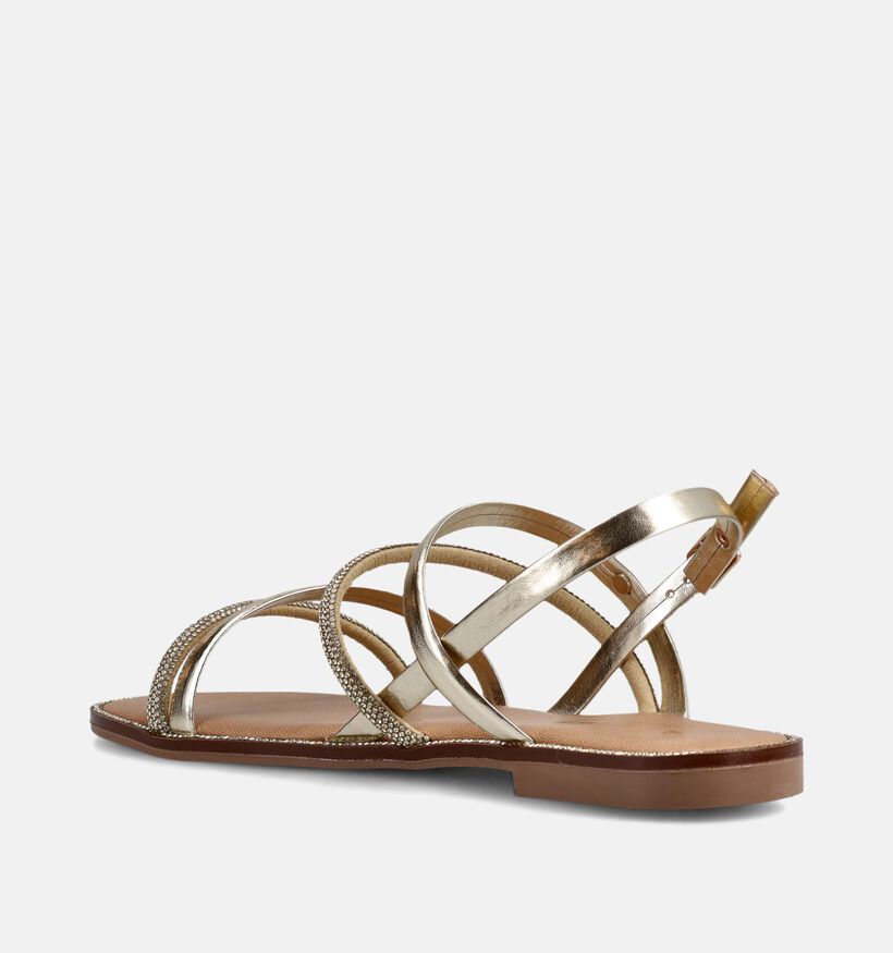 Scapa Gouden Platte Sandalen voor dames (373288)