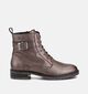 River Woods Boots à lacets en Taupe pour femmes (363694)