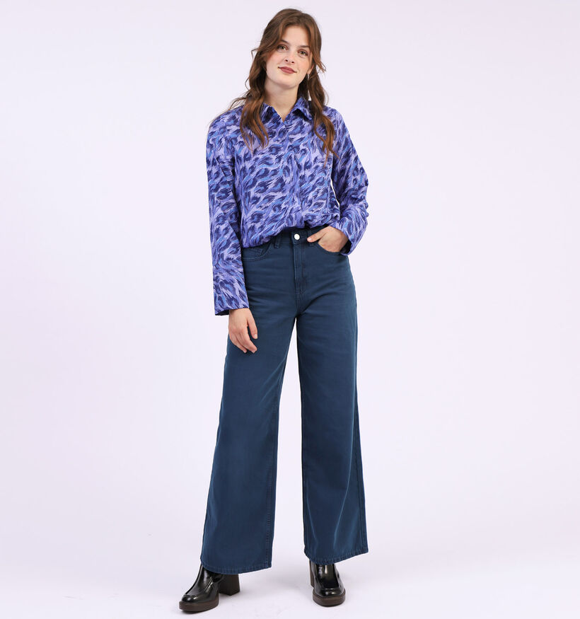 Vila Widey Blauwe Wijde Jeans voor dames (317860)