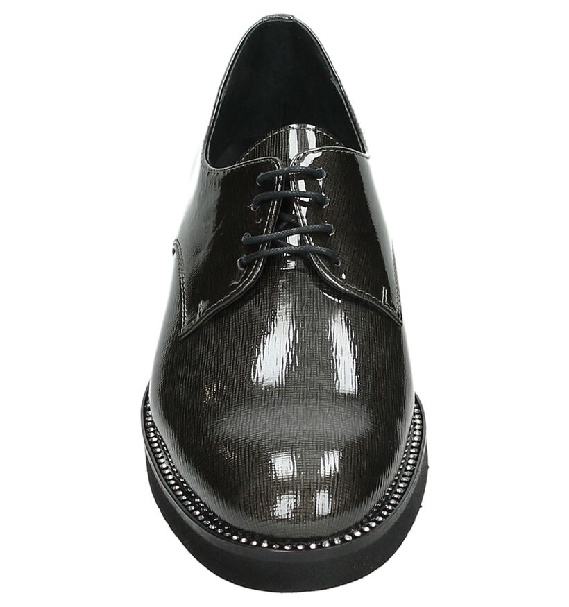 JHay Chaussures à lacets en Gris foncé en cuir (167310)