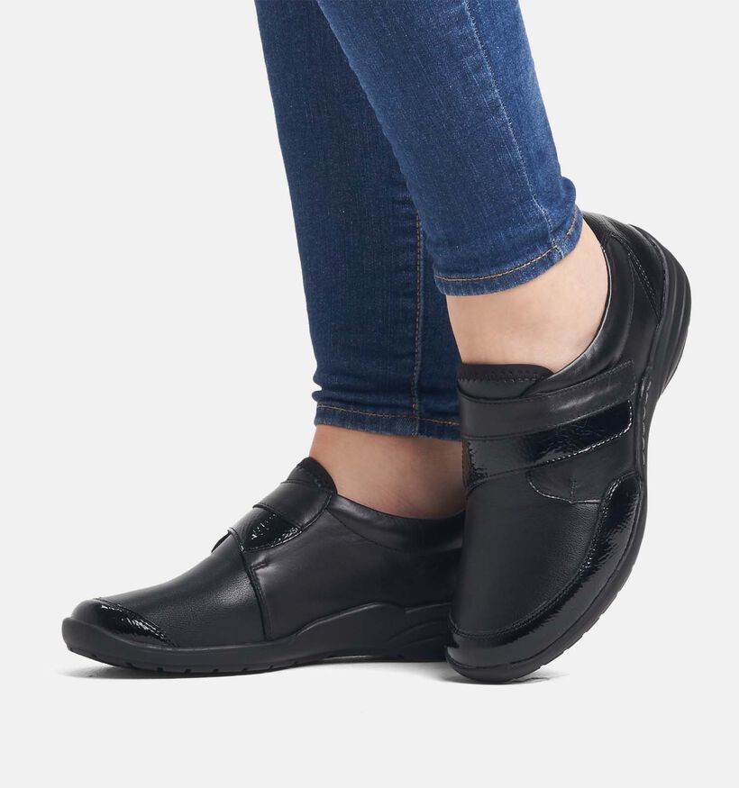 Remonte Zwarte Velcroschoenen voor dames (344441) - geschikt voor steunzolen