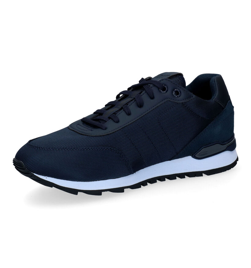 Boss Parkour Runn Blauwe Sneakers voor heren (301365) - geschikt voor steunzolen