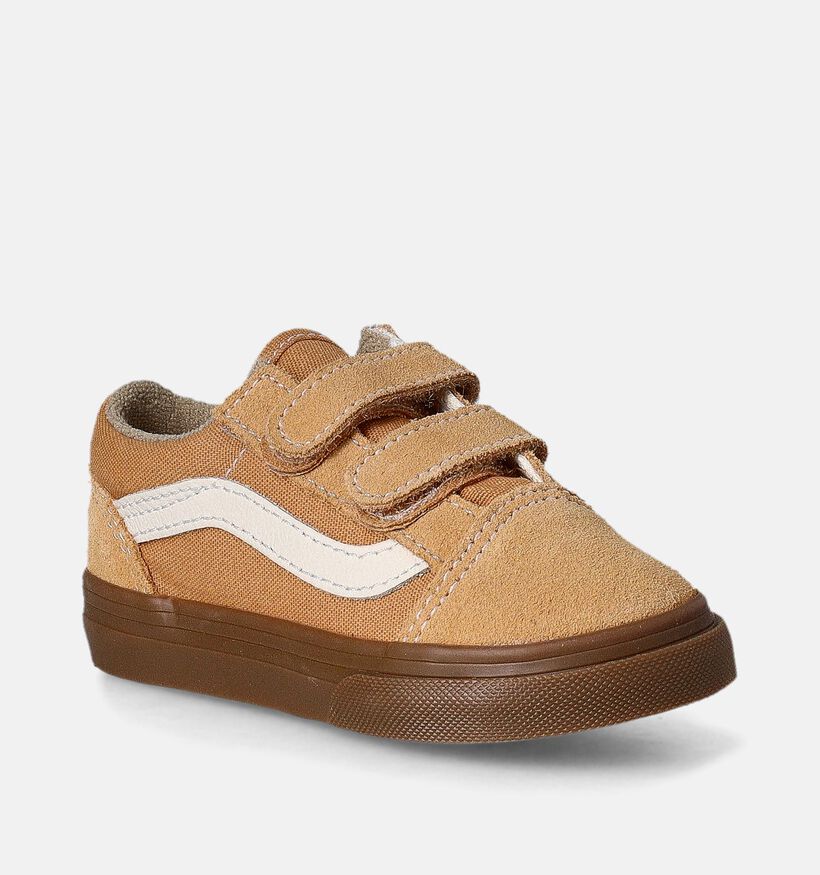 Vans Old Skool Baskets pour Bébé en Noir pour filles (351462)