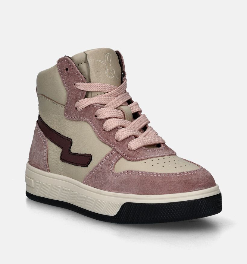 Milo & Mila Roze Hoge sneakers voor meisjes (348107) - geschikt voor steunzolen