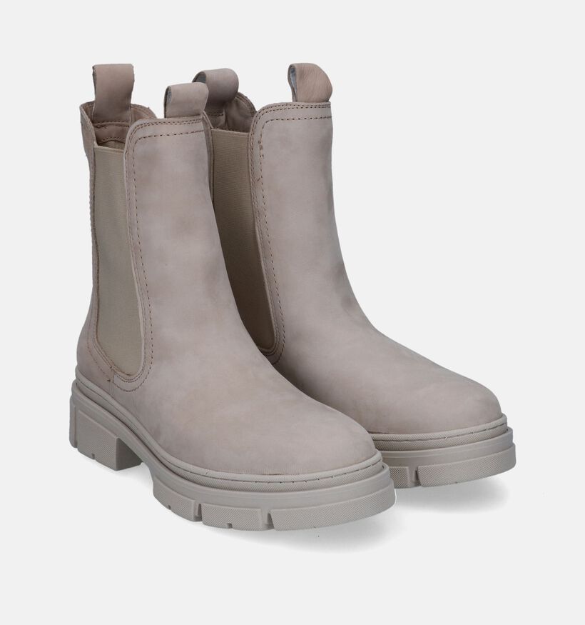 Tamaris Bottines Chelsea en Beige en nubuck (315383)