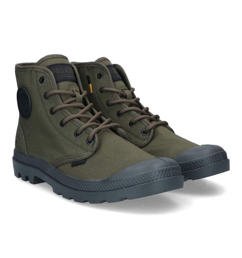 Palladium Pampa Hi Bottines en Vert Kaki pour hommes (336492) - pour semelles orthopédiques