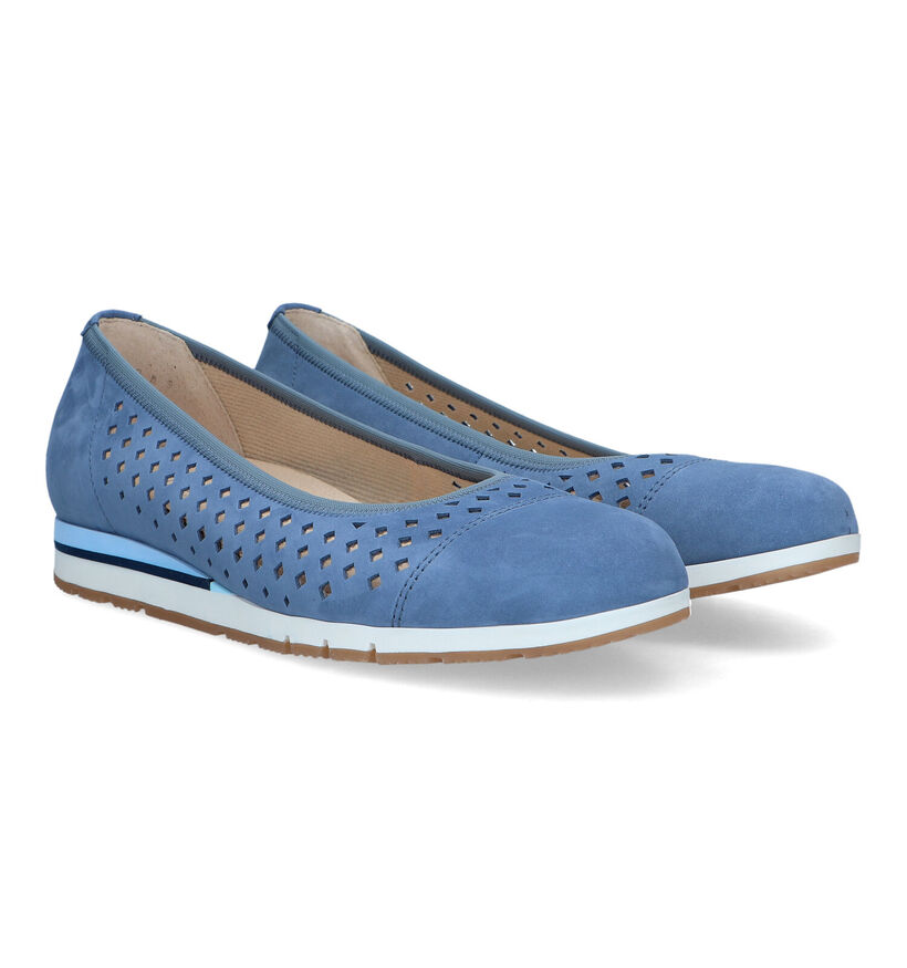 Gabor OptiFit Ballerines en Bleu pour femmes (323237) - pour semelles orthopédiques