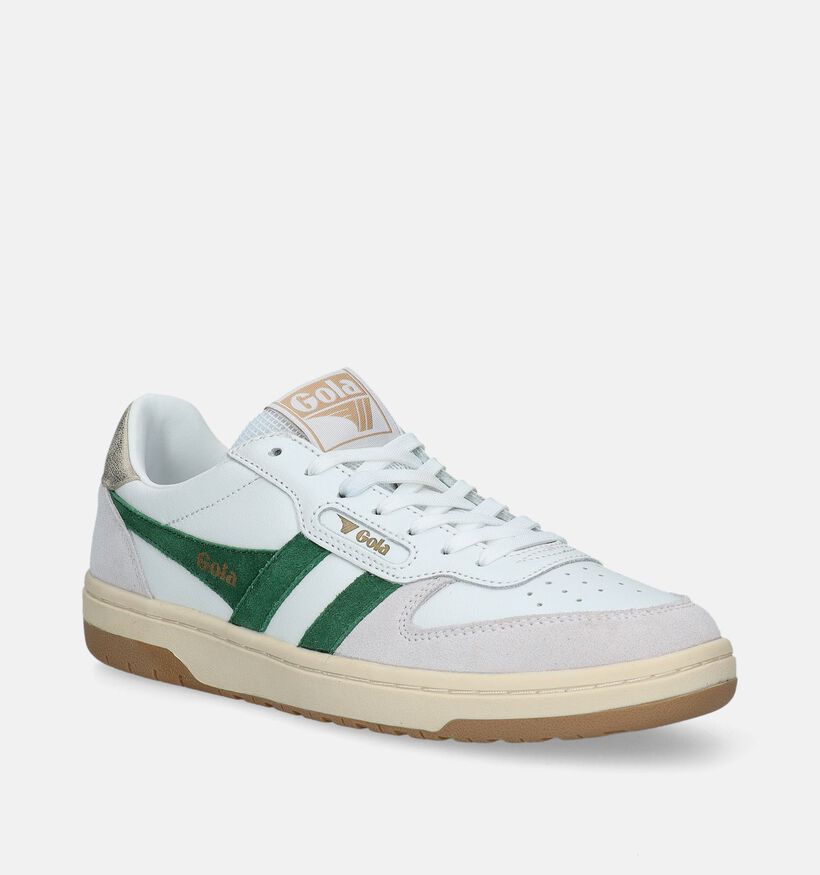 Gola Hawk Witte Sneakers voor dames (336359) - geschikt voor steunzolen