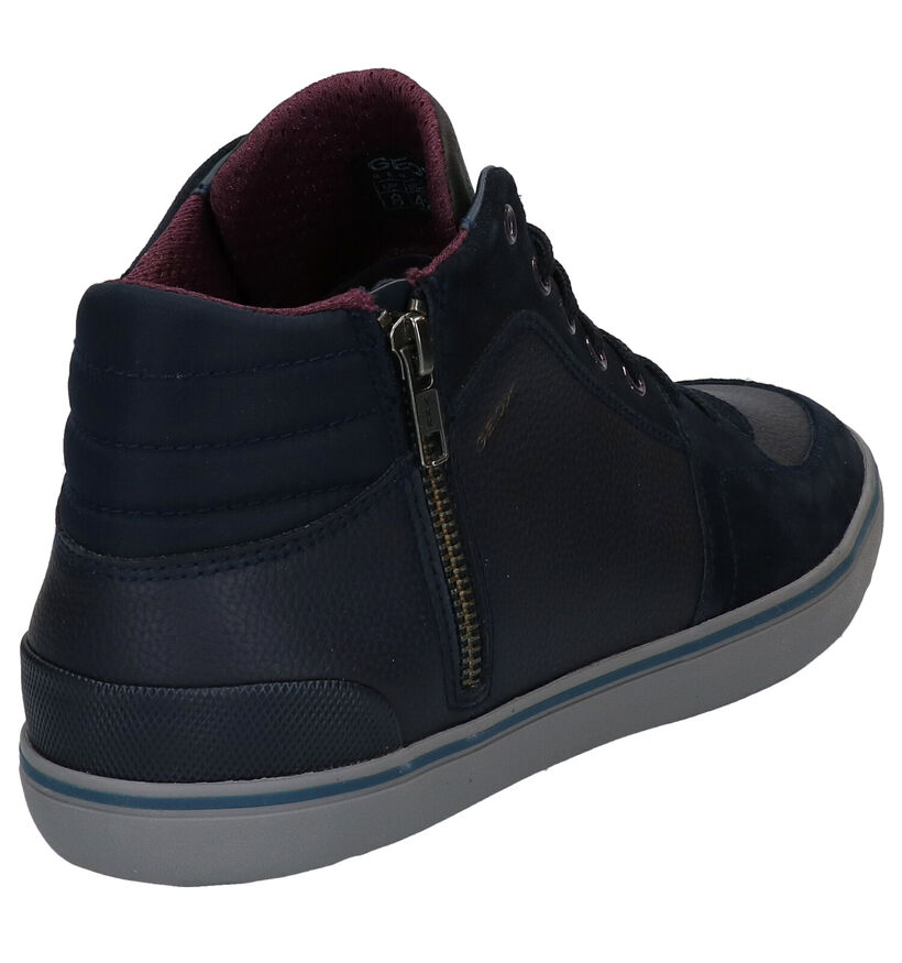 Geox Elver Chaussures hautes en Bleu en cuir (279589)