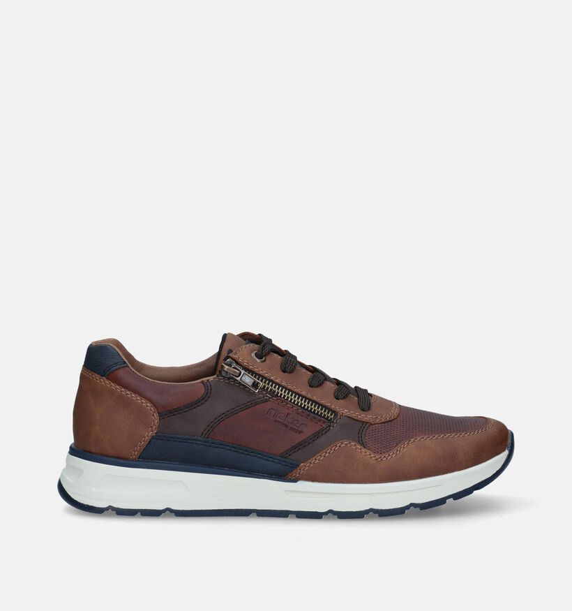 Rieker Cognac Veterschoenen voor heren (351302) - geschikt voor steunzolen
