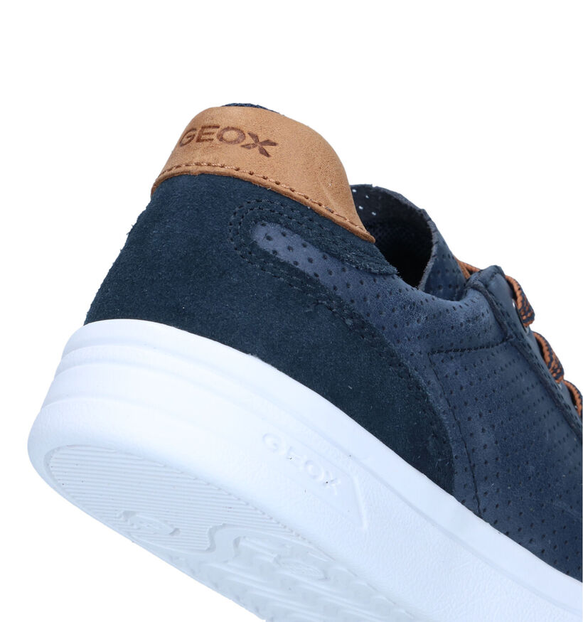 Geox DJRock Chaussures basses en Bleu pour garçons (320625) - pour semelles orthopédiques