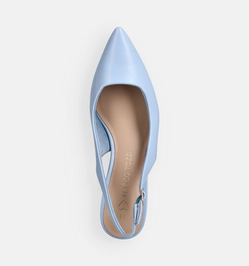 Marco Tozzi Escarpins slingback en Bleu clair pour femmes (378551)