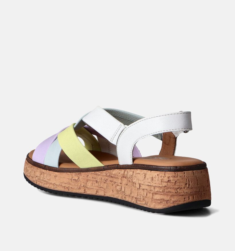 Gabor Witte Sandalen met sleehak voor dames (356663)
