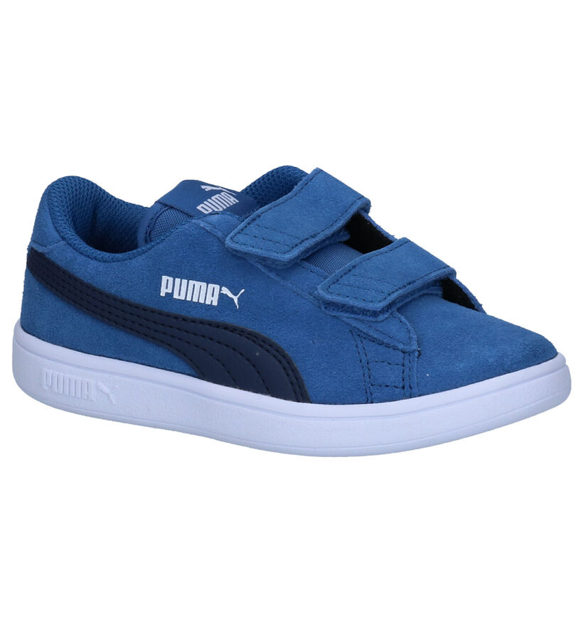 Puma Smash Baskets en Bleu en daim (293446)