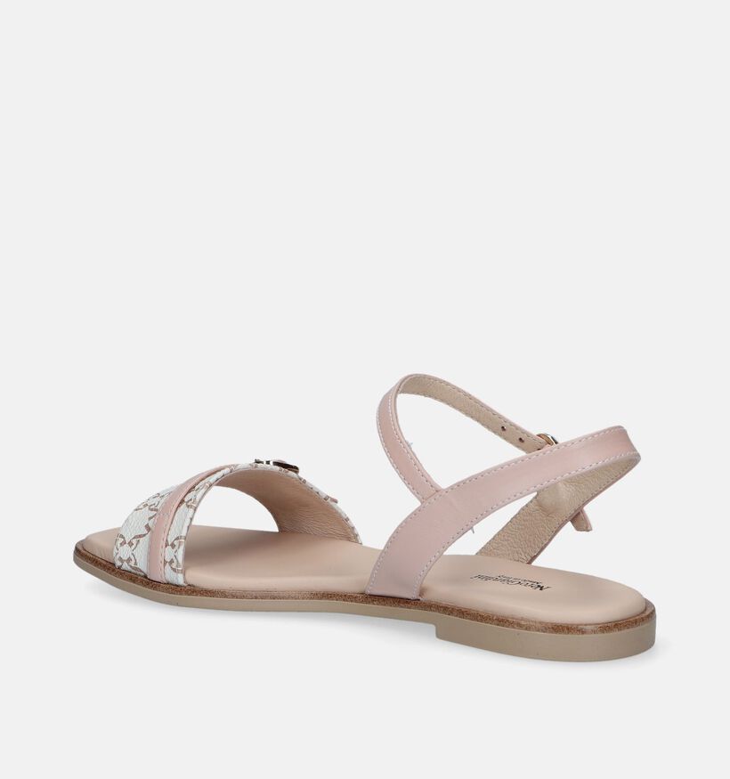 NeroGiardini Beige Platte sandalen voor dames (339466)