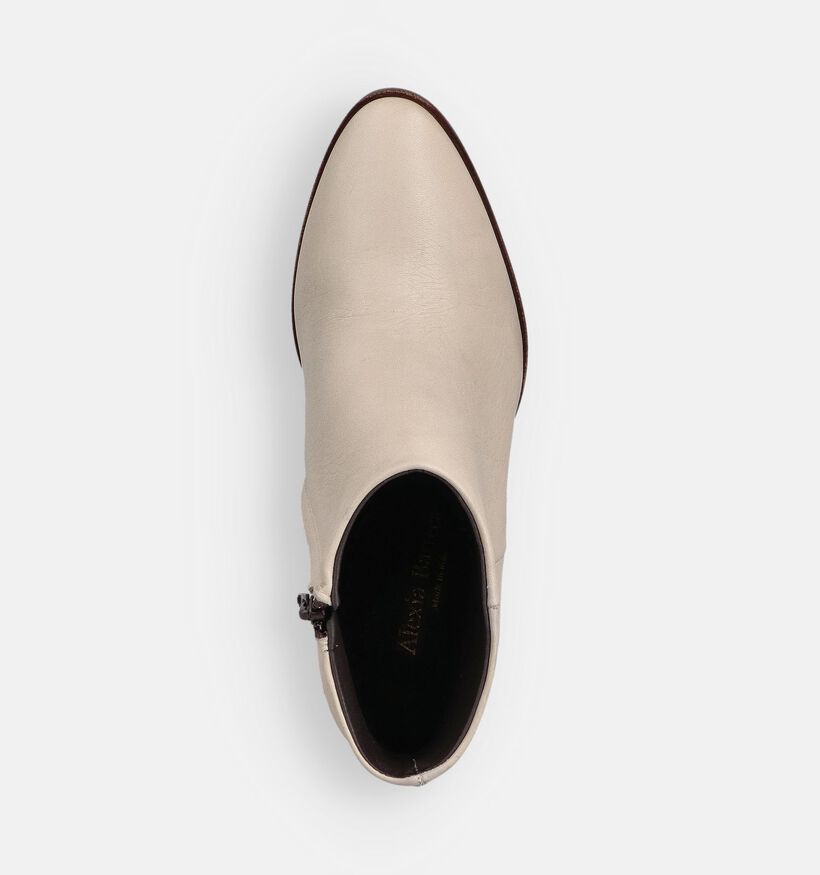 Laurent David Dany Lichtbeige Enkellaarzen voor dames (373283)