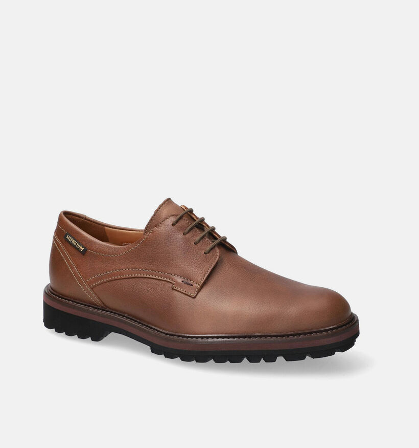 Mephisto Batiste Nevada Chaussures classiques en Cognac pour hommes (379020) - pour semelles orthop&eacute;diques