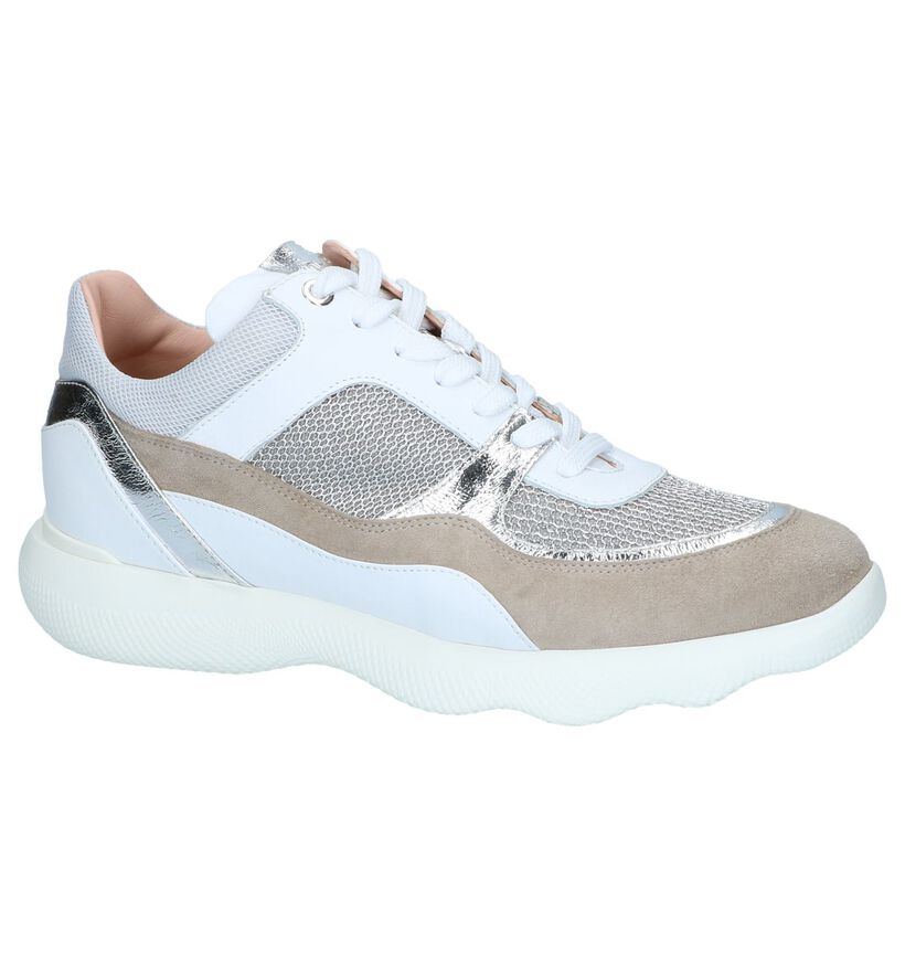 Witte Lage Sneakers Unisa in daim (249275)