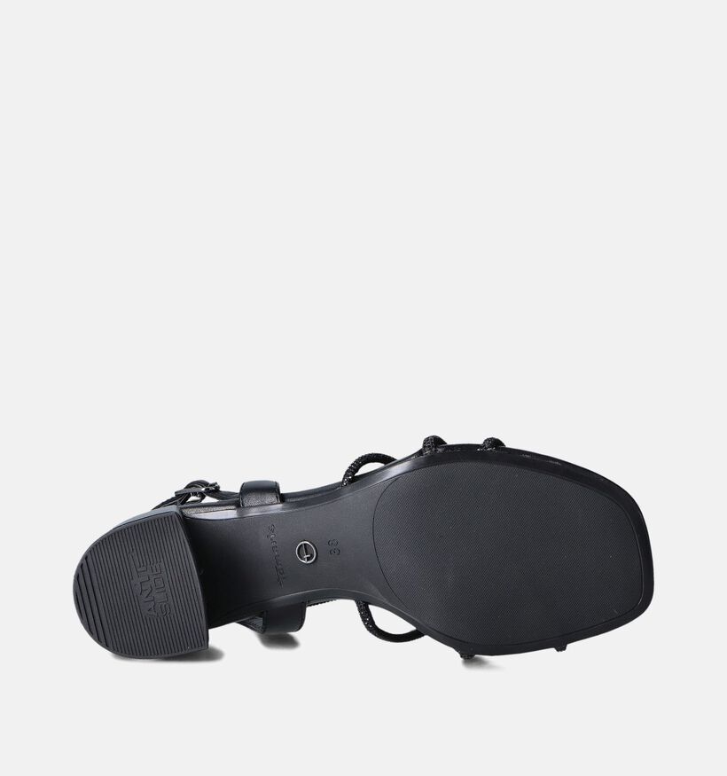 Tamaris Zwarte Sandalen met blokhak voor dames (354444)