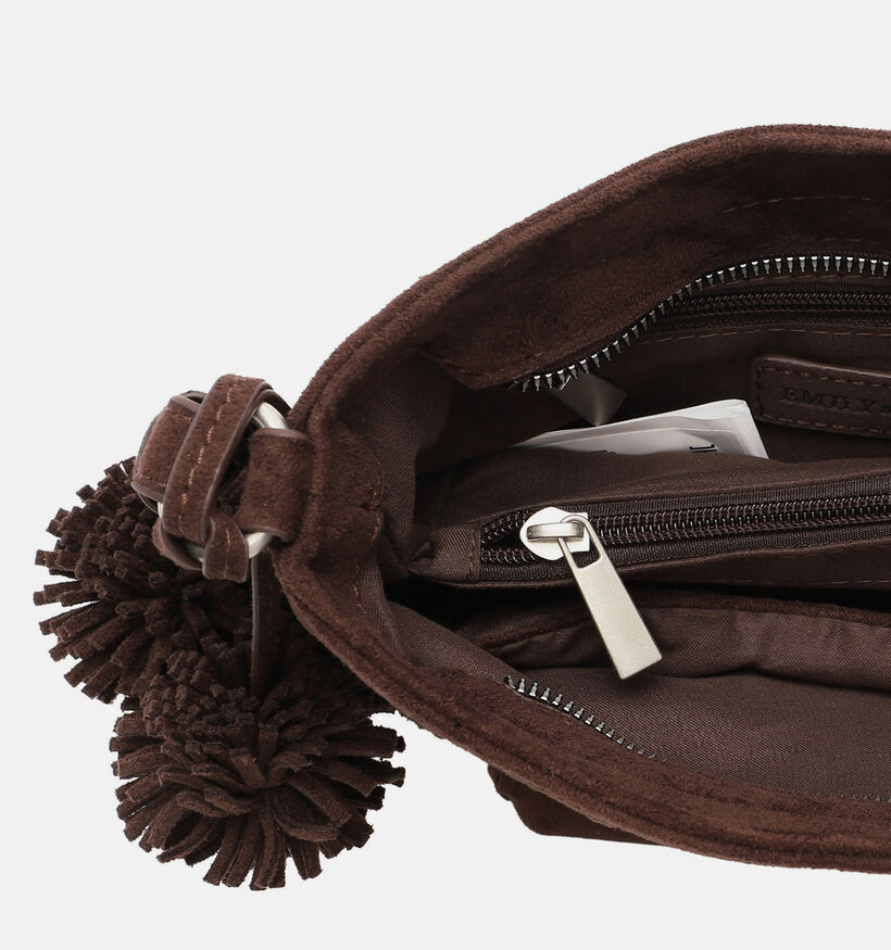 Emily & Noah Leanne Sac port&eacute; crois&eacute; en Brun fonc&eacute; pour femmes (378865)