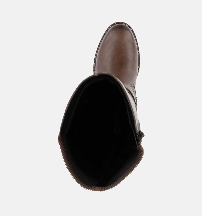 Remonte Bottes hautes en Cognac pour femmes (347231) - pour semelles orthopédiques