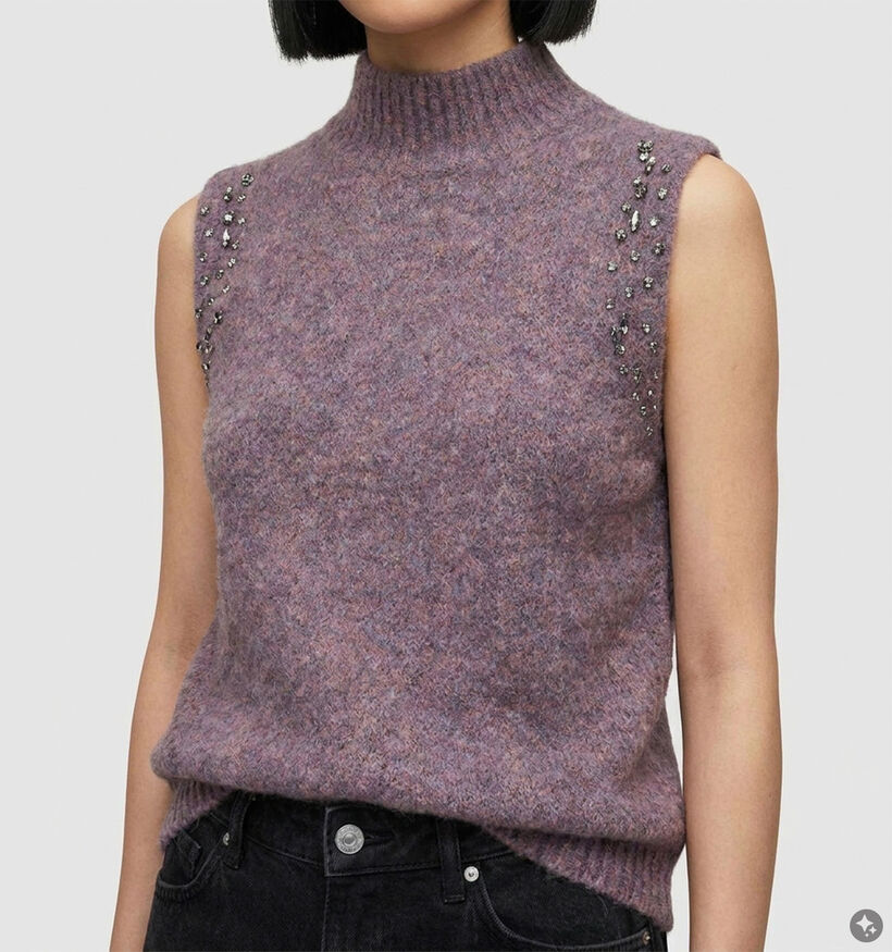 Vero Moda Torpa Pull en Violet pour femmes (379671)