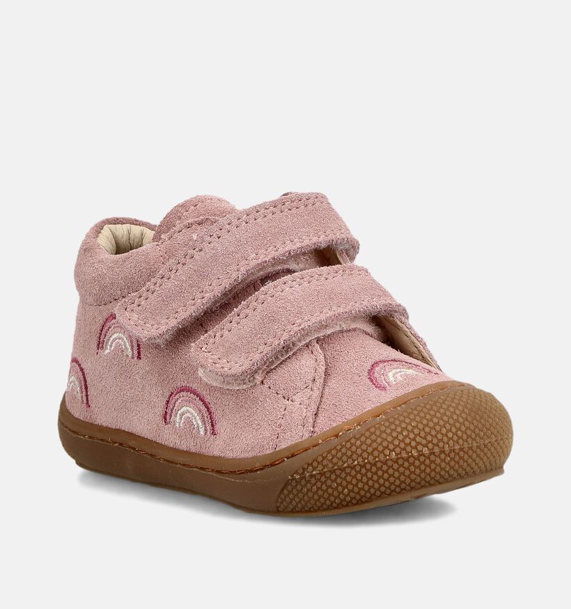 Naturino Cocoon Rainbow Baskets montantes en Rose pour filles (380206) - pour semelles orthop&eacute;diques
