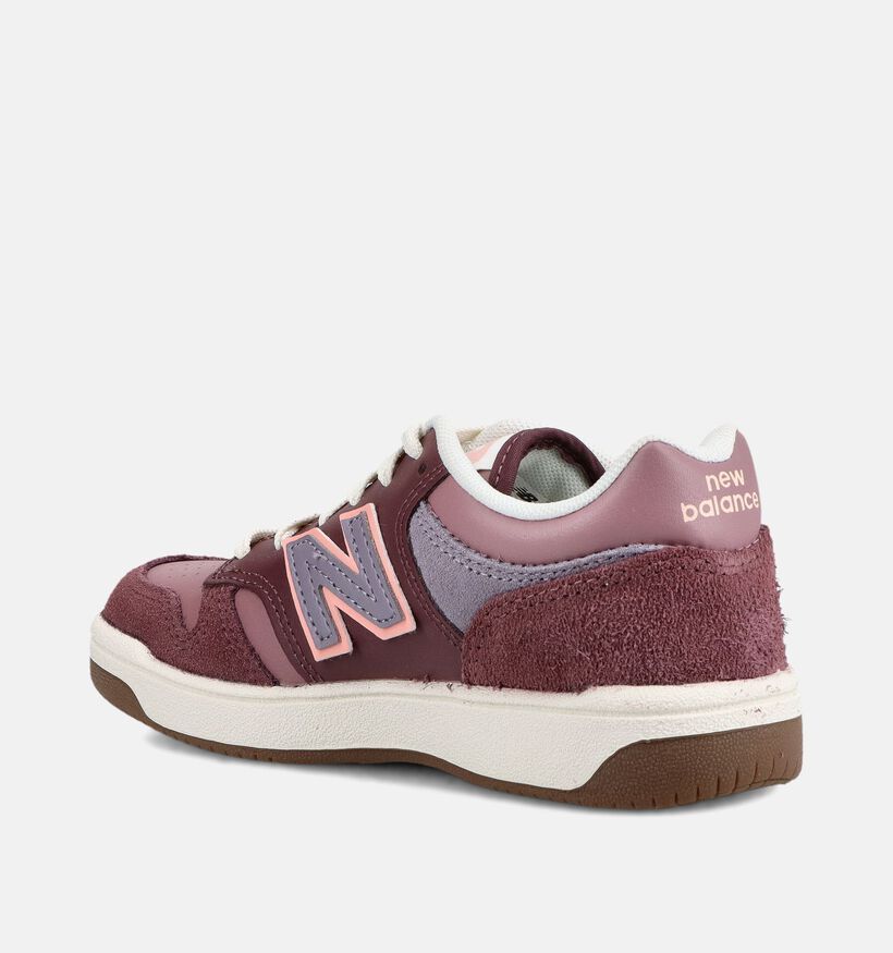 New Balance 480 Bordeaux Sneakers voor meisjes (377322) - geschikt voor steunzolen
