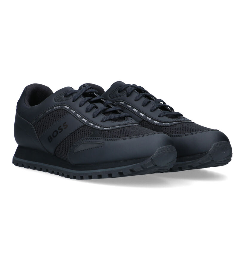 Boss Parkour Runn Baskets en Noir en simili cuir (318708)