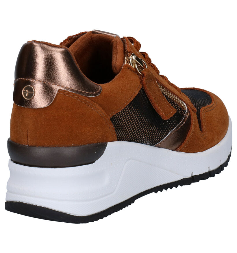 Tamaris Cognac Sneakers in kunstleer (277332)