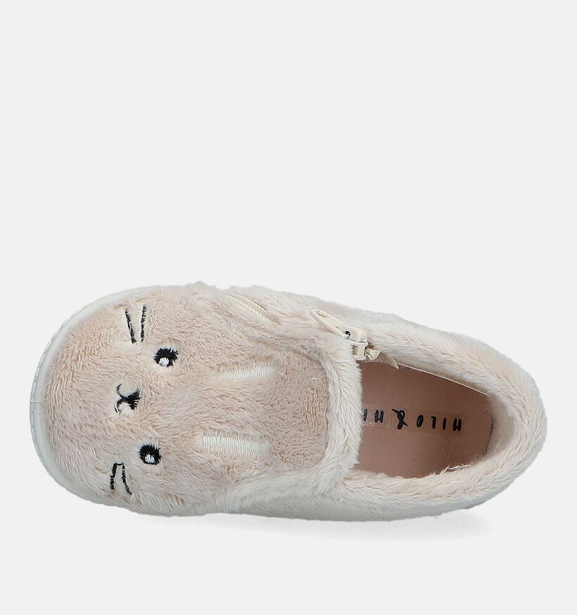 Milo & Mila Beige Babypantoffels voor meisjes (332273)