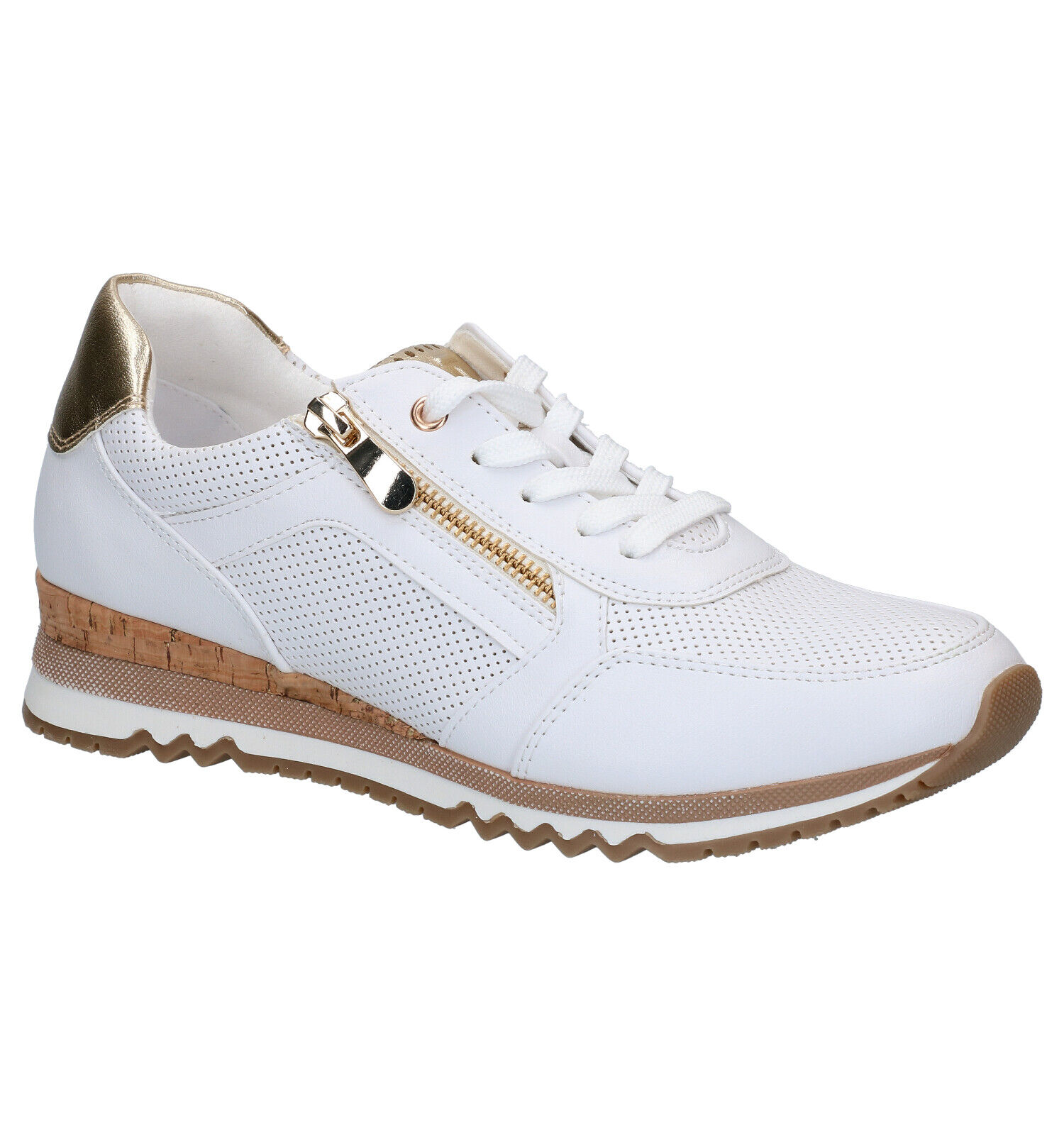 Marco Tozzi Witte Veterschoenen Dames Lage schoenen Sneakers