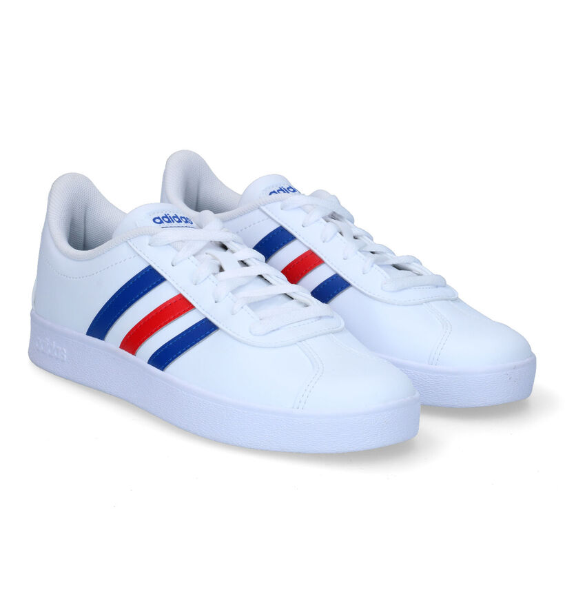 adidas VL Court 2.0 Witte Sneakers in kunststof (301167)