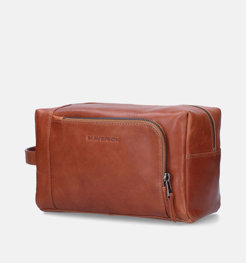 Maverick Cognac Toilettas voor heren (358821)
