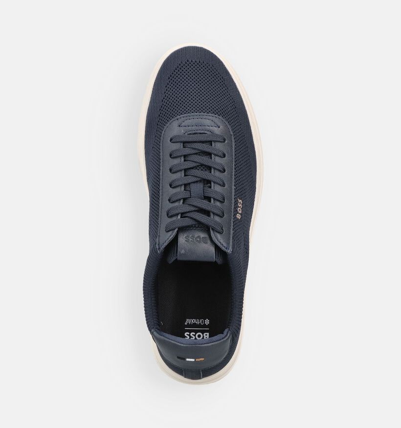 BOSS Kieran Chaussures &agrave; lacets en Bleu fonc&eacute; pour hommes (369007) - pour semelles orthop&eacute;diques