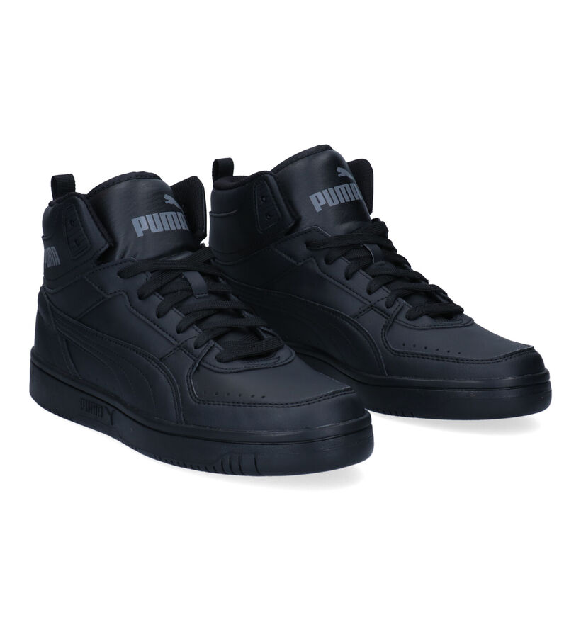 Puma Rebound Joy baskets montantes en Noir pour hommes (318675) - pour semelles orthopédiques