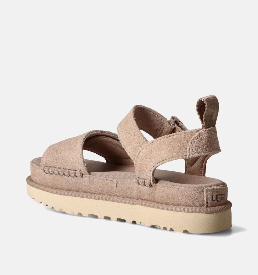 UGG Goldenstar Beige Platform Sandalen voor dames (352816)