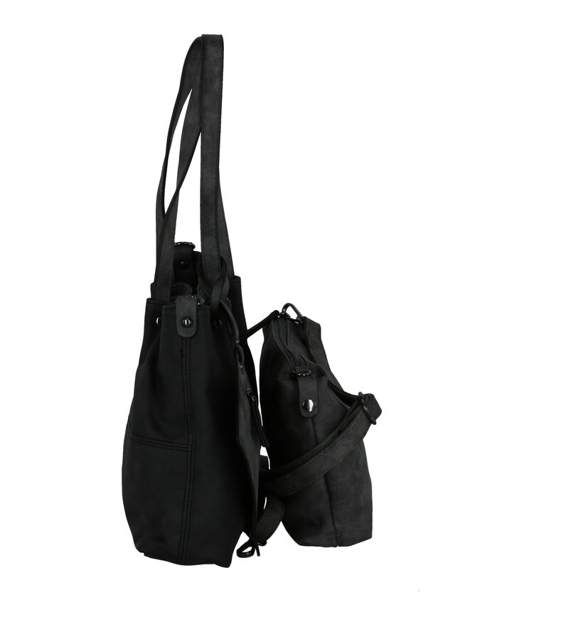 Emily & Noah Grijze Bag in bag Schoudertas in kunstleer (282172)