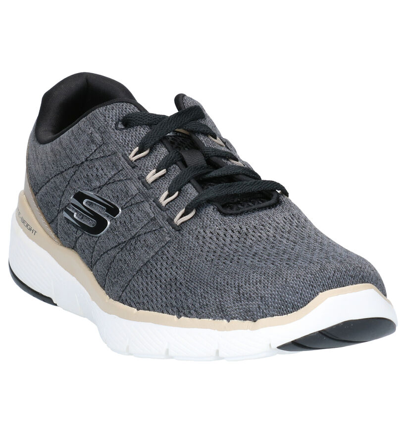 Skechers Grijze Sneakers in stof (262780)