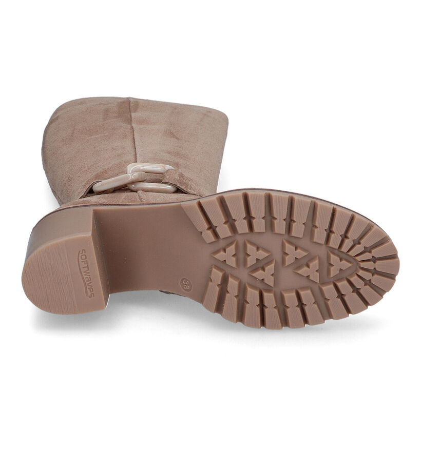 Softwaves Bottes hautes en Beige en daim (316722)