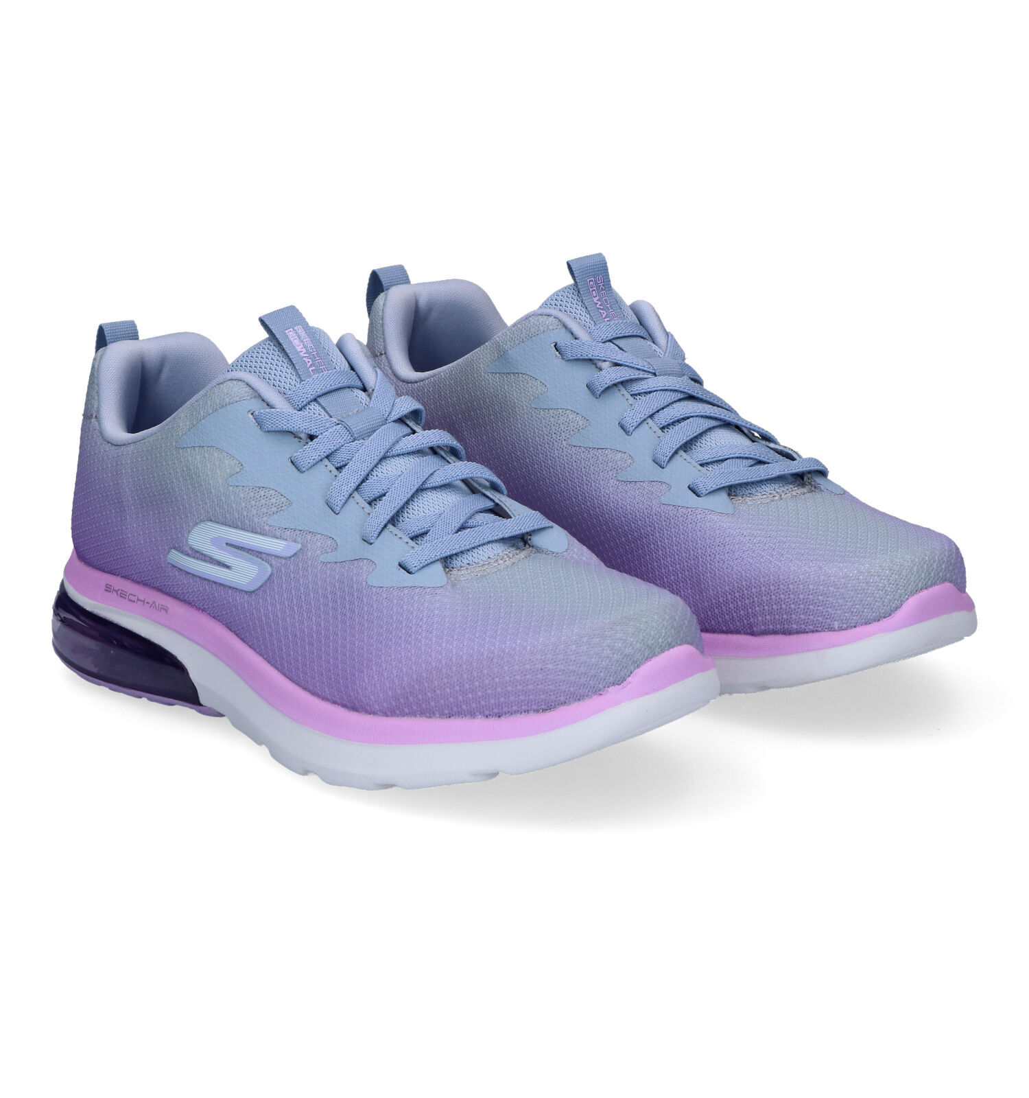 Skechers Go Walk Air 2.0 Quick Breeze Paarse Sneakers Dames Sneakers Online op TORFS.BE