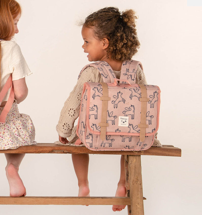 Kidzeoom Roze Boekentas voor jongens, meisjes (360003)