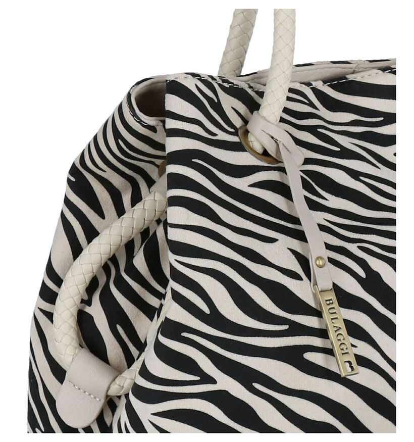 Bulaggi Zebra Vegan Witte Handtas in stof (291299)