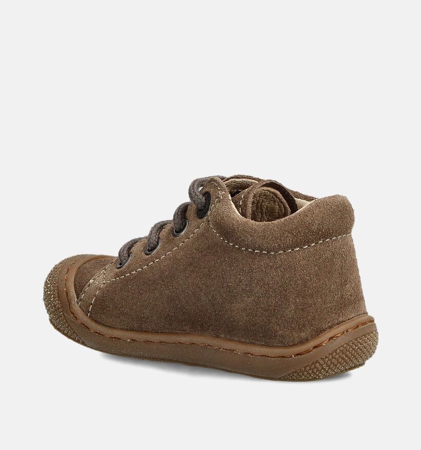 Naturino Cocoon Suede Bruine Hoge Schoenen voor meisjes, jongens (364208) - geschikt voor steunzolen