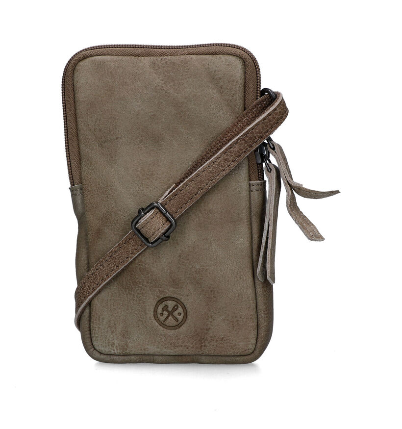Hide & Stitches Zwart Telefoontasje in leer (325860)