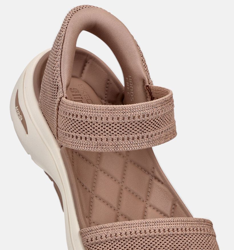 Skechers Walk Arch Fit 2.0 Taupe Sandalen voor dames (371230)